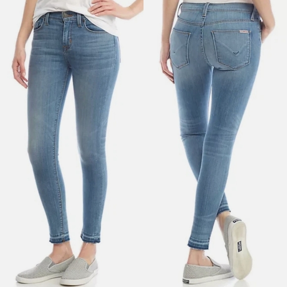 Hudson Jeans Denim - Hudson "Nico Midrise Ankle" Cropped Blue Jeans | Women's Size 27